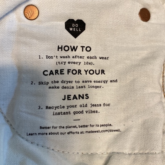 Madewell Mid-Rise Button Fly Relaxed Denim Jean Shorts Homecrest Wash Size 26 - Picture 13 of 14